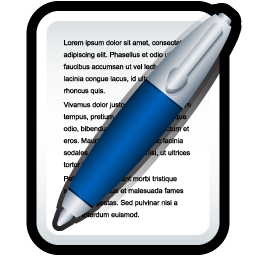 Edit Document Icon 256x256 png